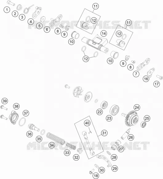 VALVE D'ECHAPPEMENT KTM MOTO 125 2020 SX  125 SX