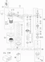 AMORTISSEUR (PIECES) pour KTM 450 SX-F FACTORY EDITION de 2019