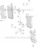 CIRCUIT DE REFROIDISSEMENT pour KTM 450 SX-F FACTORY EDITION de 2019
