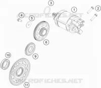 DEMARREUR ELECTRIQUE pour KTM 450 SX-F FACTORY EDITION de 2019
