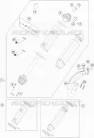 ECHAPPEMENT pour KTM 450 SX-F FACTORY EDITION de 2019