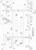 FOURCHE / T DE FOURCHE pour KTM 450 SX-F FACTORY EDITION de 2019