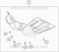 PROTECTION MOTEUR pour KTM 450 SX-F FACTORY EDITION de 2019