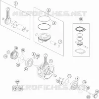VILEBREQUIN / PISTON pour KTM 450 SX-F FACTORY EDITION de 2019