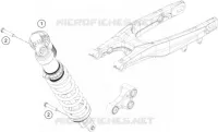 AMORTISSEUR pour KTM 450 SX-F de 2020