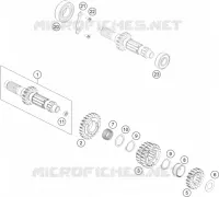 BOITE DE VITESSES   ARBRE PRIMAIRE pour KTM 450 SX-F de 2020