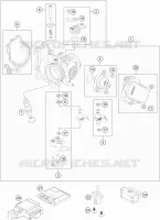BOITIER PAPILLON INJECTION pour KTM 450 SX-F de 2020