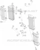 CIRCUIT DE REFROIDISSEMENT pour KTM 450 SX-F de 2020