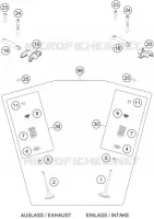 SOUPAPES pour KTM 450 SX-F de 2020
