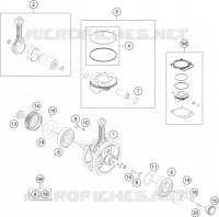 VILEBREQUIN / PISTON pour KTM 450 SX-F de 2020