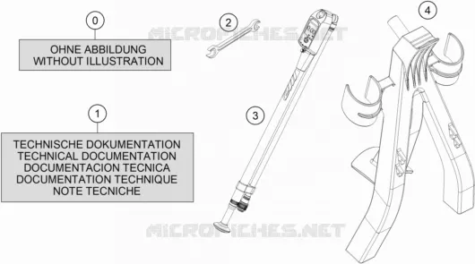 TROUSSE A OUTILS / MANUELS / OPTIONS KTM MOTO 150 2020 SX  150 SX