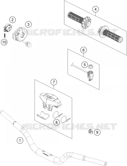 GUIDON / COMMANDES KTM MOTO Electric 2020 SX-E  SX-E 5