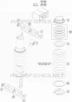 AMORTISSEUR (PIECES) pour KTM 890 DUKE BLACK de 2021