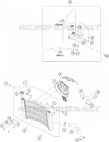 CIRCUIT DE REFROIDISSEMENT pour KTM 890 DUKE BLACK de 2021