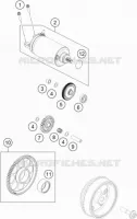 DEMARREUR ELECTRIQUE pour KTM 890 DUKE BLACK de 2021