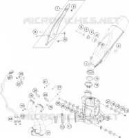 ECHAPPEMENT pour KTM 890 DUKE BLACK de 2021