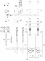 FOURCHE (PIECES) pour KTM 890 DUKE BLACK de 2021