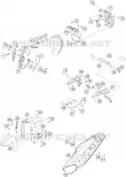 PLASTIQUES pour KTM 890 DUKE BLACK de 2021