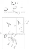 VILEBREQUIN / PISTON pour KTM 890 DUKE BLACK de 2021