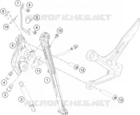 BEQUILLE LATERALE / CENTRALE pour KTM 890 DUKE BLACK de 2021