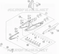 BRAS OSCILLANT  pour KTM 890 DUKE BLACK de 2021