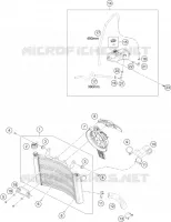 CIRCUIT DE REFROIDISSEMENT pour KTM 890 DUKE BLACK de 2021