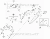 COUVERCLE pour KTM 890 DUKE BLACK de 2021