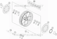 ROUE AVANT pour KTM 890 DUKE BLACK de 2021