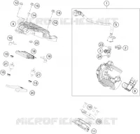 BOITIER PAPILLON INJECTION pour KTM 390 DUKE WHITE de 2021