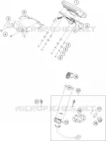 CONTACTEUR A CLE pour KTM 390 DUKE WHITE de 2021