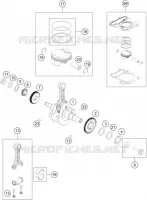 VILEBREQUIN / PISTON pour KTM 390 DUKE WHITE de 2021