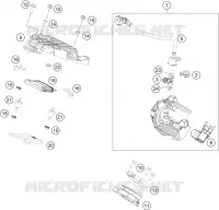 BOITIER PAPILLON INJECTION pour KTM 390 DUKE SILVER - CKD de 2021