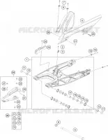 BRAS OSCILLANT  pour KTM 390 DUKE SILVER - CKD de 2021