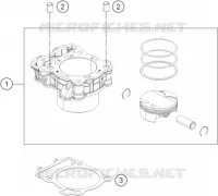 CYLINDRE pour KTM 390 DUKE SILVER - CKD de 2021