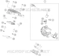 BOITIER PAPILLON INJECTION pour KTM 390 DUKE WHITE - IKD de 2020