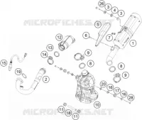 ECHAPPEMENT pour KTM 390 DUKE WHITE - IKD de 2020