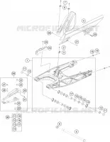 BRAS OSCILLANT  pour KTM 250 DUKE - B.D. de 2021