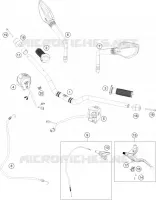 GUIDON / COMMANDES pour KTM 250 DUKE - B.D. de 2021