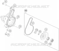 POMPE A EAU pour KTM 250 DUKE - B.D. de 2021
