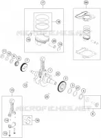 VILEBREQUIN / PISTON pour KTM 250 DUKE - B.D. de 2021