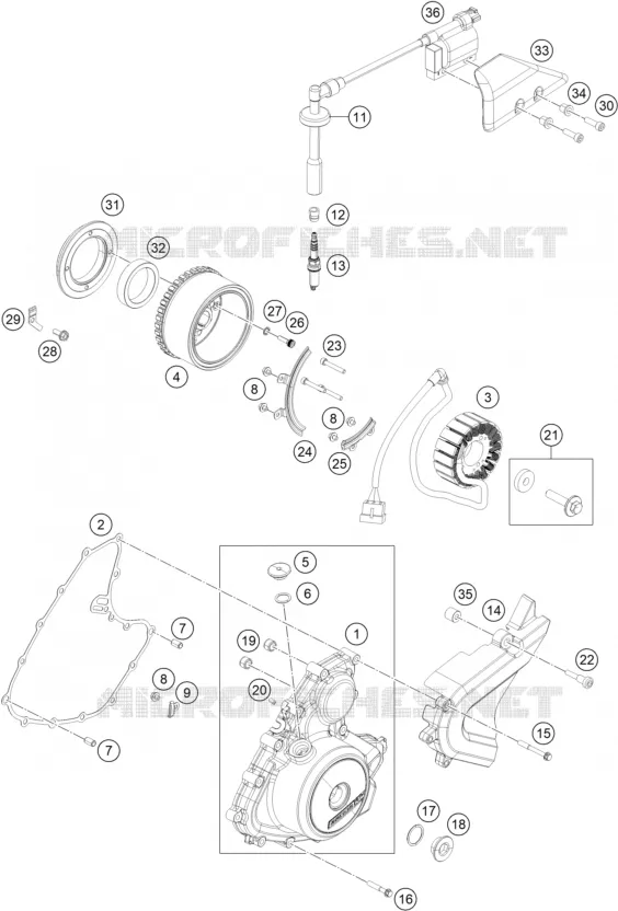 ALLUMAGE KTM MOTO 250 2020 DUKE  250 DUKE ORANGE CKD