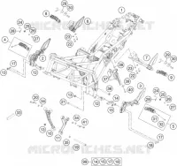 CADRE pour KTM 200 DUKE NON ABS WHITE - B.D. de 2021