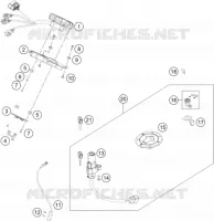 CONTACTEUR A CLE pour KTM 200 DUKE NON ABS WHITE - B.D. de 2021