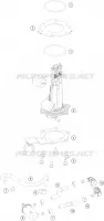 POMPE A ESSENCE pour KTM 200 DUKE NON ABS BLACK - B.D. de 2021