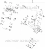 BOITIER PAPILLON INJECTION pour KTM 200 DUKE WHITE de 2021