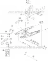 BRAS OSCILLANT  pour KTM 200 DUKE WHITE de 2021