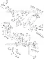 CADRE pour KTM 200 DUKE WHITE de 2021