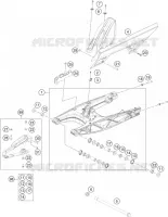 BRAS OSCILLANT  pour KTM 200 DUKE ABS WHITE - CKD de 2021