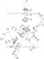 FILTRE A AIR pour KTM 200 DUKE ABS ORANGE - B.D. de 2021
