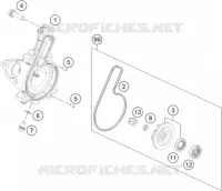 POMPE A EAU pour KTM 200 DUKE ABS ORANGE - B.D. de 2021